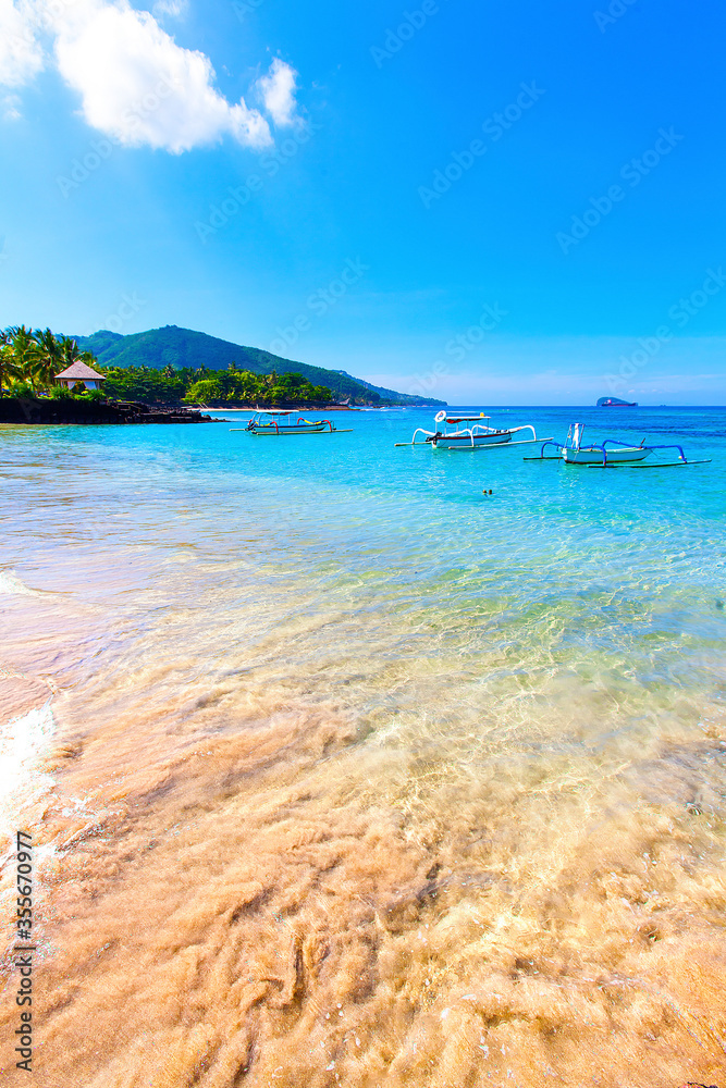 Obraz premium Candidasa beach, Bali, Indonesia
