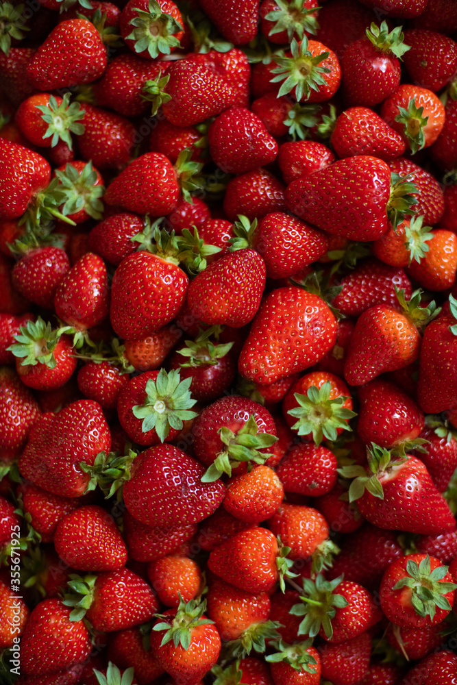 Strawberries on a light background Strawberries on a light background