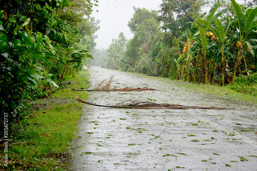Destruction from Super typhoon Yolanda in the Philippines