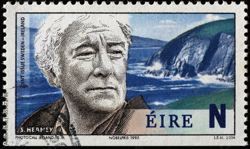 Nobel awarded Séamus Heaney on irish postage stamp