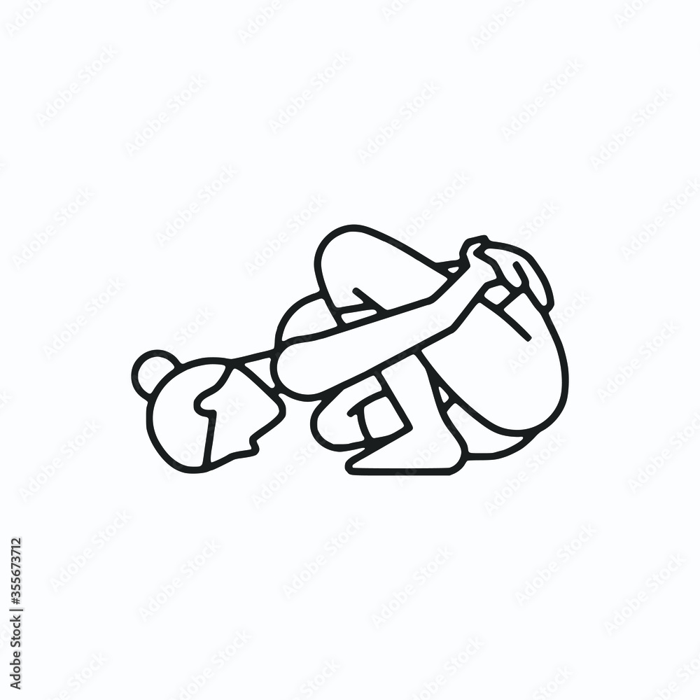 Vector illustration featuring a set of Yoga Pose icons Vector illustration featuring a set of Yoga Pose icons
