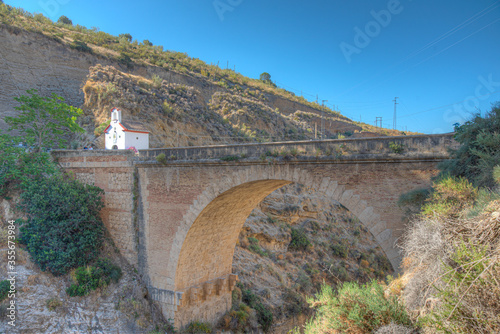 Puente Tablate in Sierra Nevada mountains in Spain