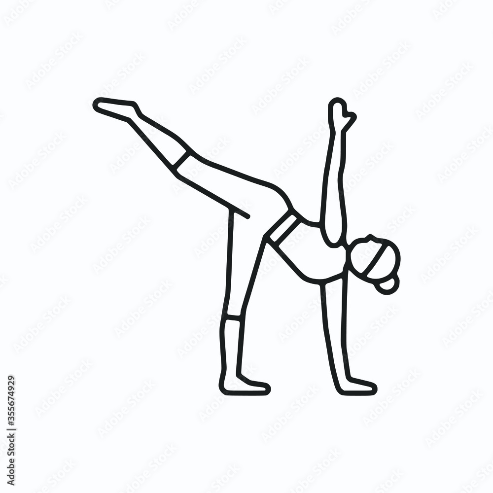 Vector illustration featuring a set of Yoga Pose icons Vector illustration featuring a set of Yoga Pose icons