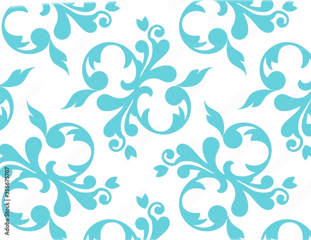 Fototapeta premium seamless floral background Victoria style