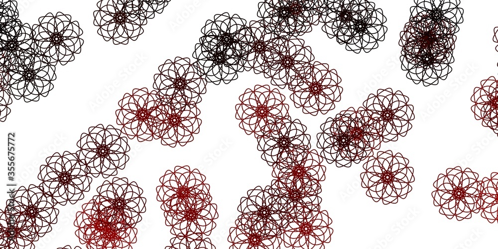 Light Brown vector natural artwork with flowers. Light Brown vector natural artwork with flowers.