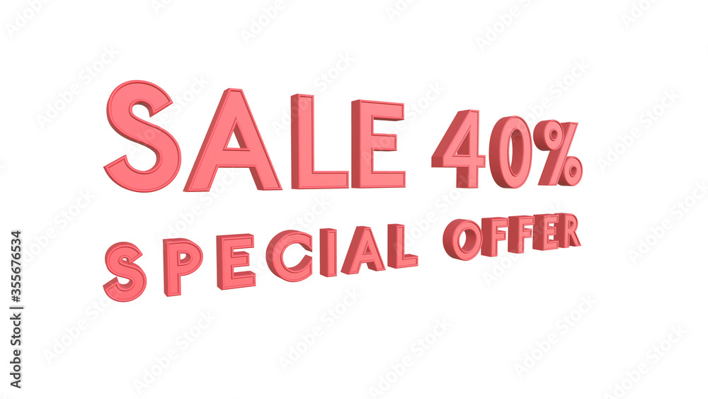 Special offer sale 40 percent off 4K 3d animation rendering with Alpha Channel Matte mask 40% off