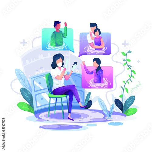 Video Call Illustration