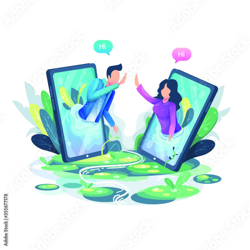 Video Call Illustration