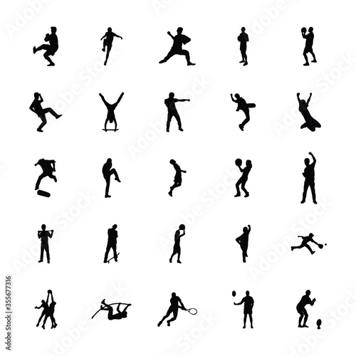  Outdoor Sports Silhouettes Vectors Pack 