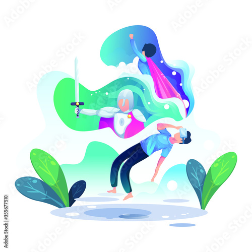 Virtual Reality Illustration