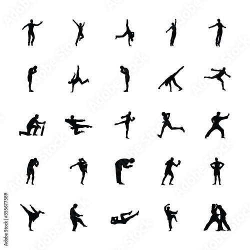 
Pack of Outdoor Sports Silhouettes Vectors 
