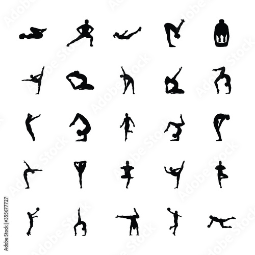 
Physical Activities Silhouettes Vectors Pack 

