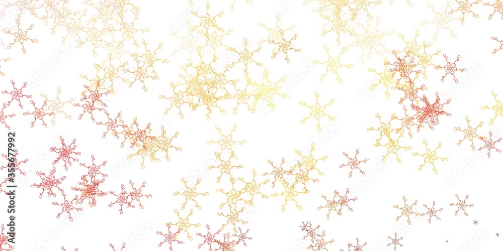 Light Pink, Yellow vector layout with wry lines.