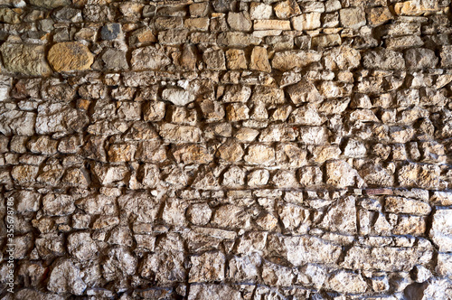 Texture of old brick wall in Florence, Italy