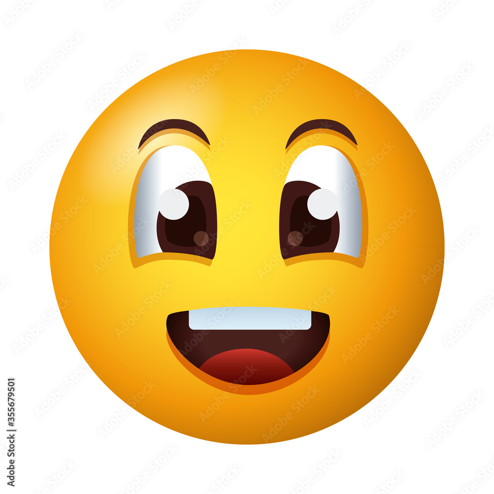 happy emoji face degradient style icon happy emoji face degradient style icon
