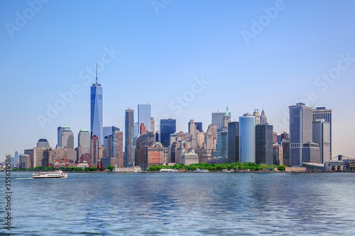 panoramic views of the New York City Manhattan