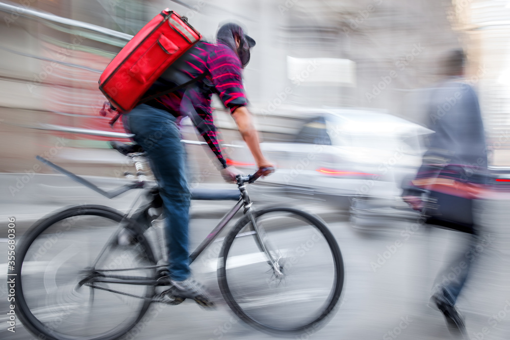 Fototapeta premium alternative ecological clean delivery transport