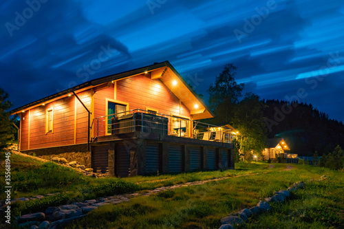 Vacation home. Wooden cotta...