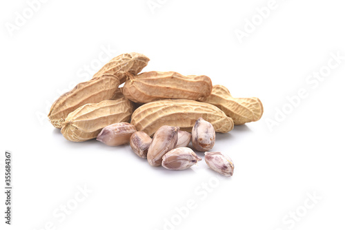 penuts isolated on a white background photo