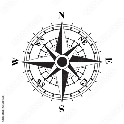 Compass Icon Design Vector Template