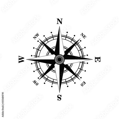 Compass Icon Design Vector Template