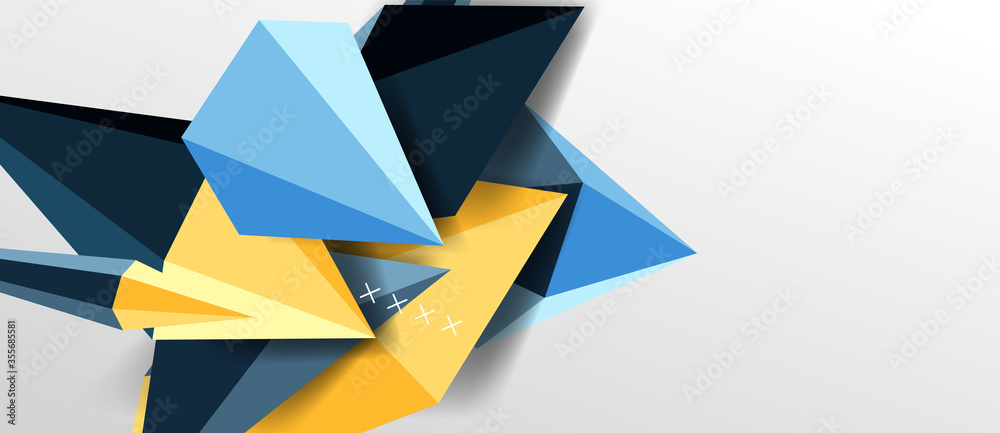 Trendy simple triangle abstract background, dynamic motion concept. Vector Illustration For Wallpaper, Banner, Background, Card, Book Illustration, landing page