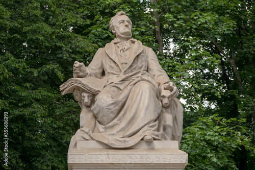The Richard Wagner Monument, Memorial Sculpture Located In Tiergarten In Berlin, Germany