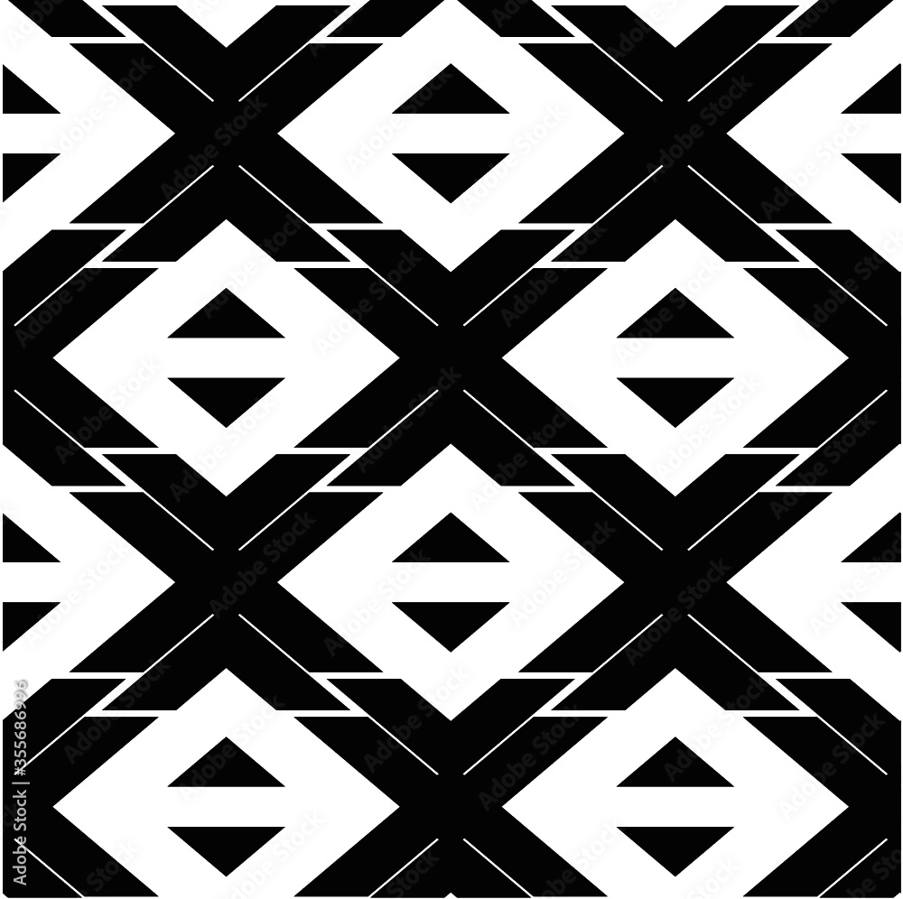 Fototapeta premium Geometric ethnic textile seamless pattern