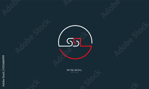 Alphabet letters icon logo SSL