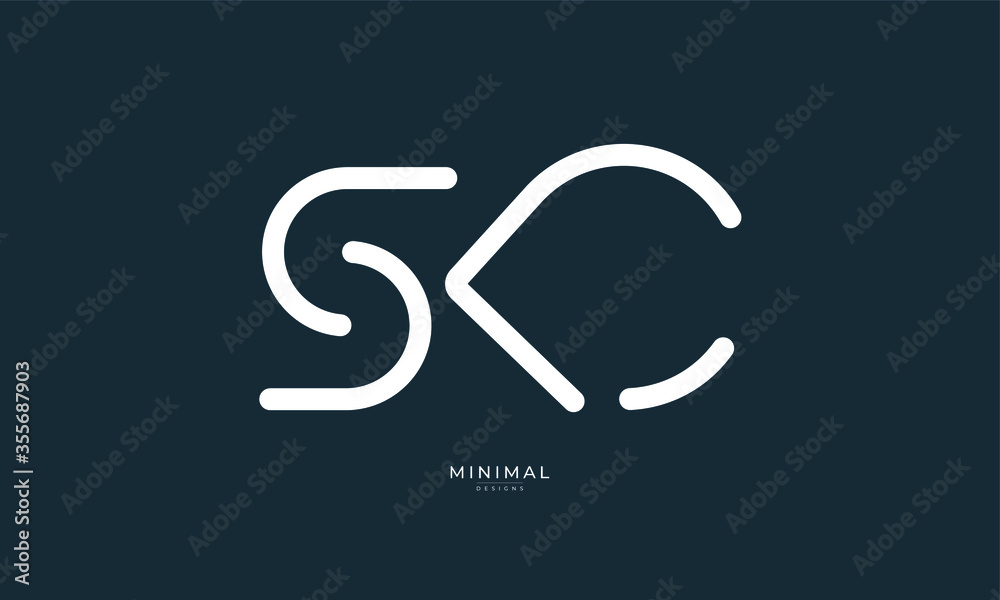 Alphabet letters icon logo SKC Alphabet letters icon logo SKC