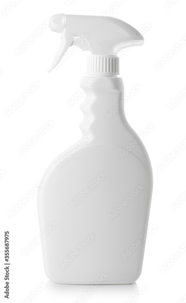 White plastic spray bottle White plastic spray bottle