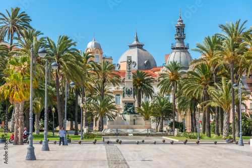 Photography Monument of the heroes of Santiago de Cuba and Cavite in Cartagena, Spain