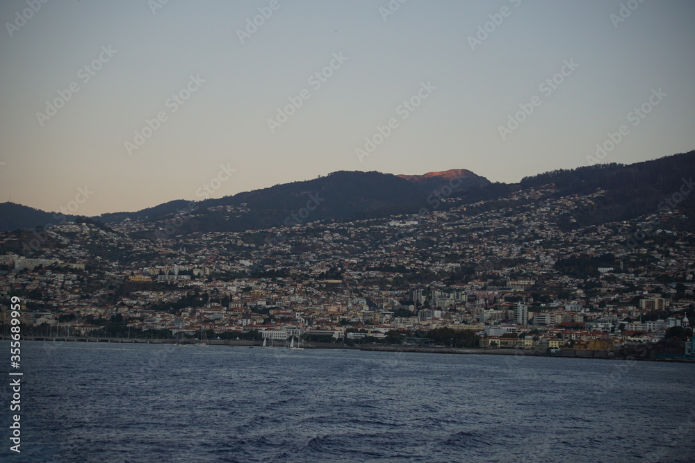 Sunrise, clouds, Funchal. October 2019. Sunrise, clouds, Funchal. October 2019.