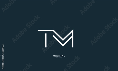 Alphabet letters icon logo TM