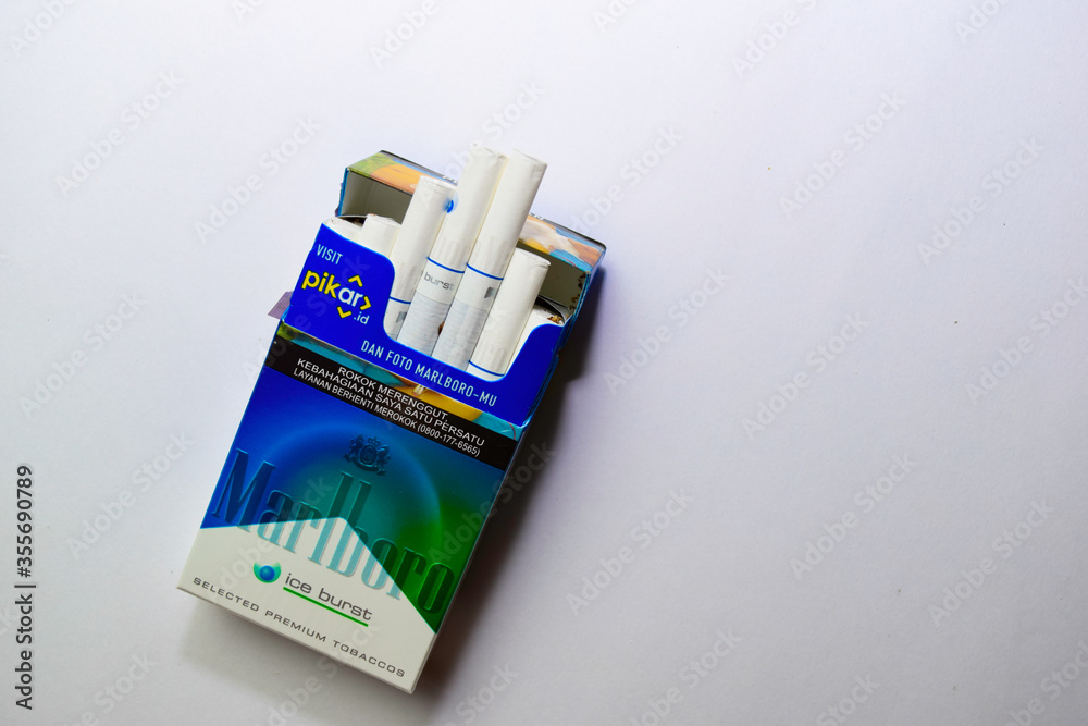 Pack of Marlboro Cigarettes, made by Philip Morris. Marlboro is the