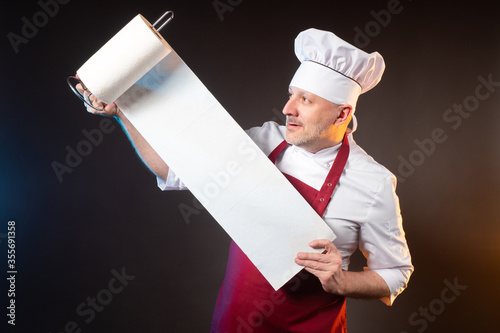 The satisfied chef unwinds ...