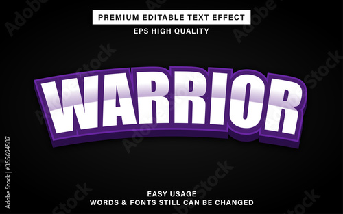 Text effect warrior