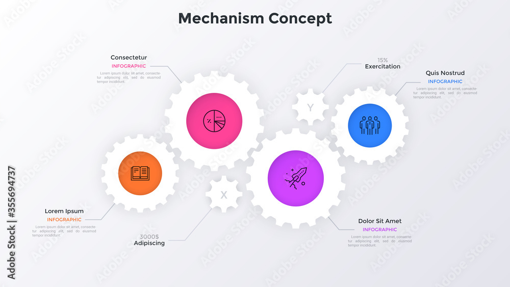 Fototapeta premium Modern Infographic Template