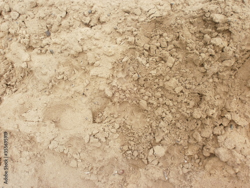 Footprints on the river dried sand. © Анна Карпушова