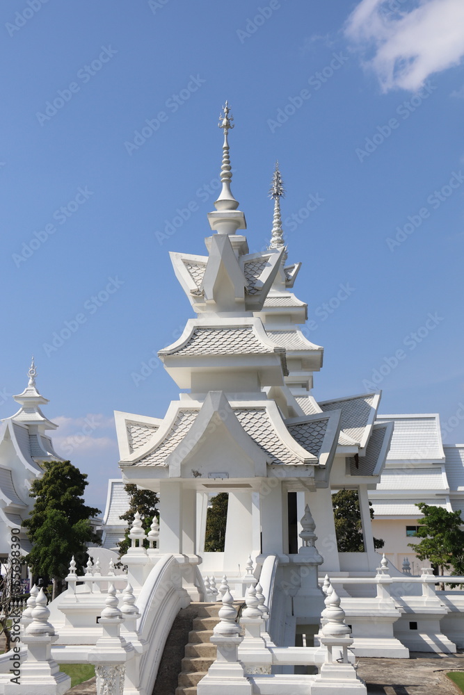 Temple blanc, Wat Rong Khun à Chiang Rai, Thaïlande