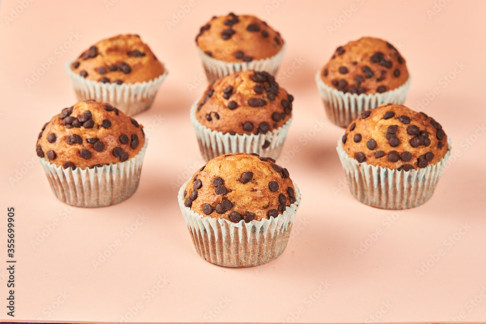 Modern chocolate muffins