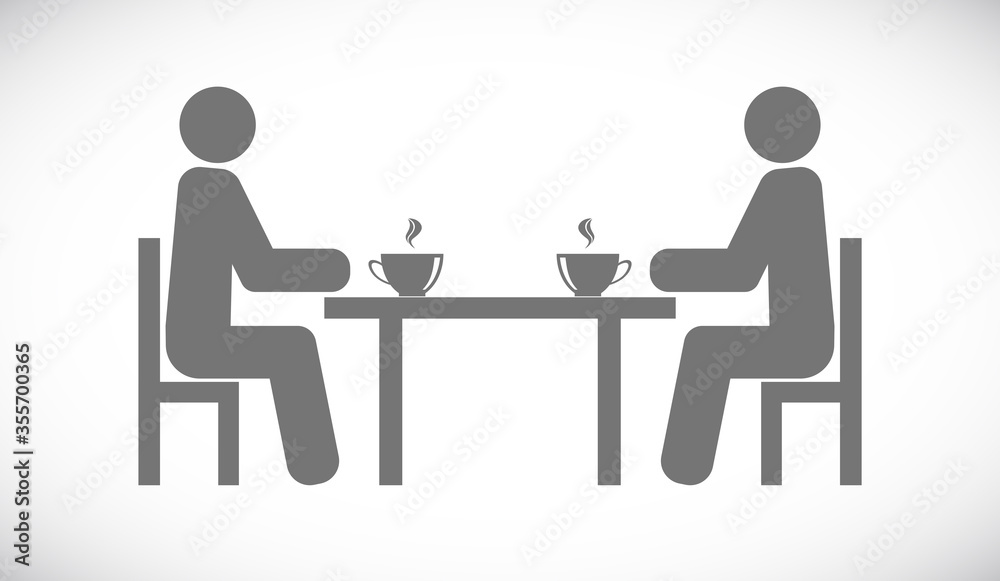 people for coffee icon