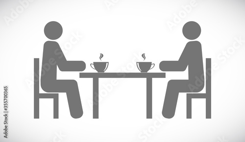 people for coffee icon