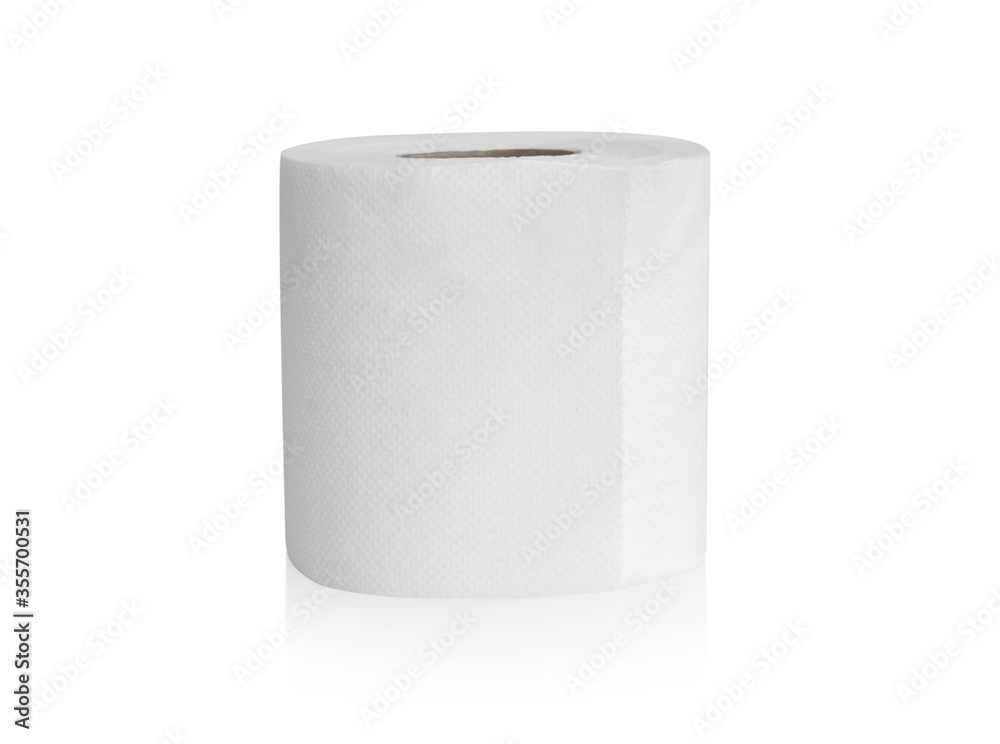 Tissue paper roll isolated on white background, health care concept Tissue paper roll isolated on white background, health care concept