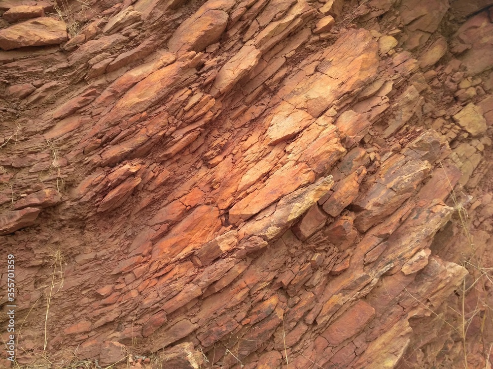 surface texture of cave rock