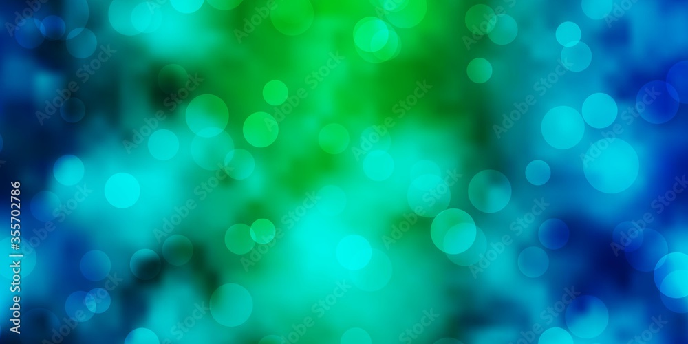 Light Blue, Green vector background with bubbles. Abstract decorative design in gradient style with bubbles. Design for posters, banners. Light Blue, Green vector background with bubbles. Abstract decorative design in gradient style with bubbles. Design for posters, banners.