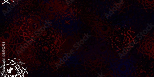 Light Red vector template with abstract forms.
