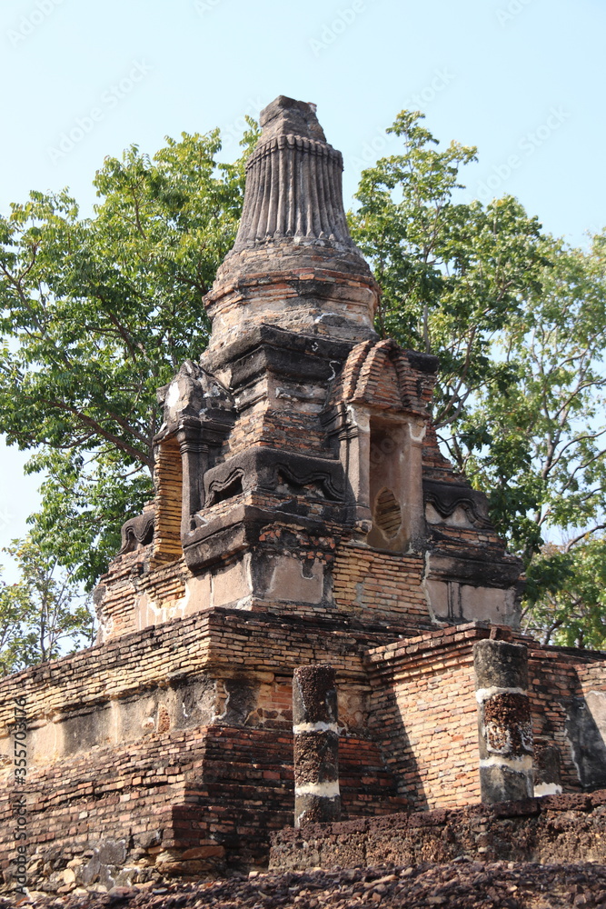 Temple du parc historique de Sukhothaï, Thaïlande Temple du parc historique de Sukhothaï, Thaïlande