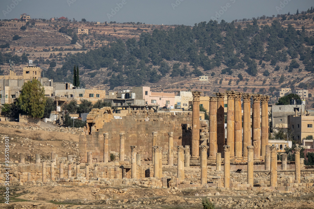 Fototapeta premium One of the many monumental remains in Jerash, Jordan