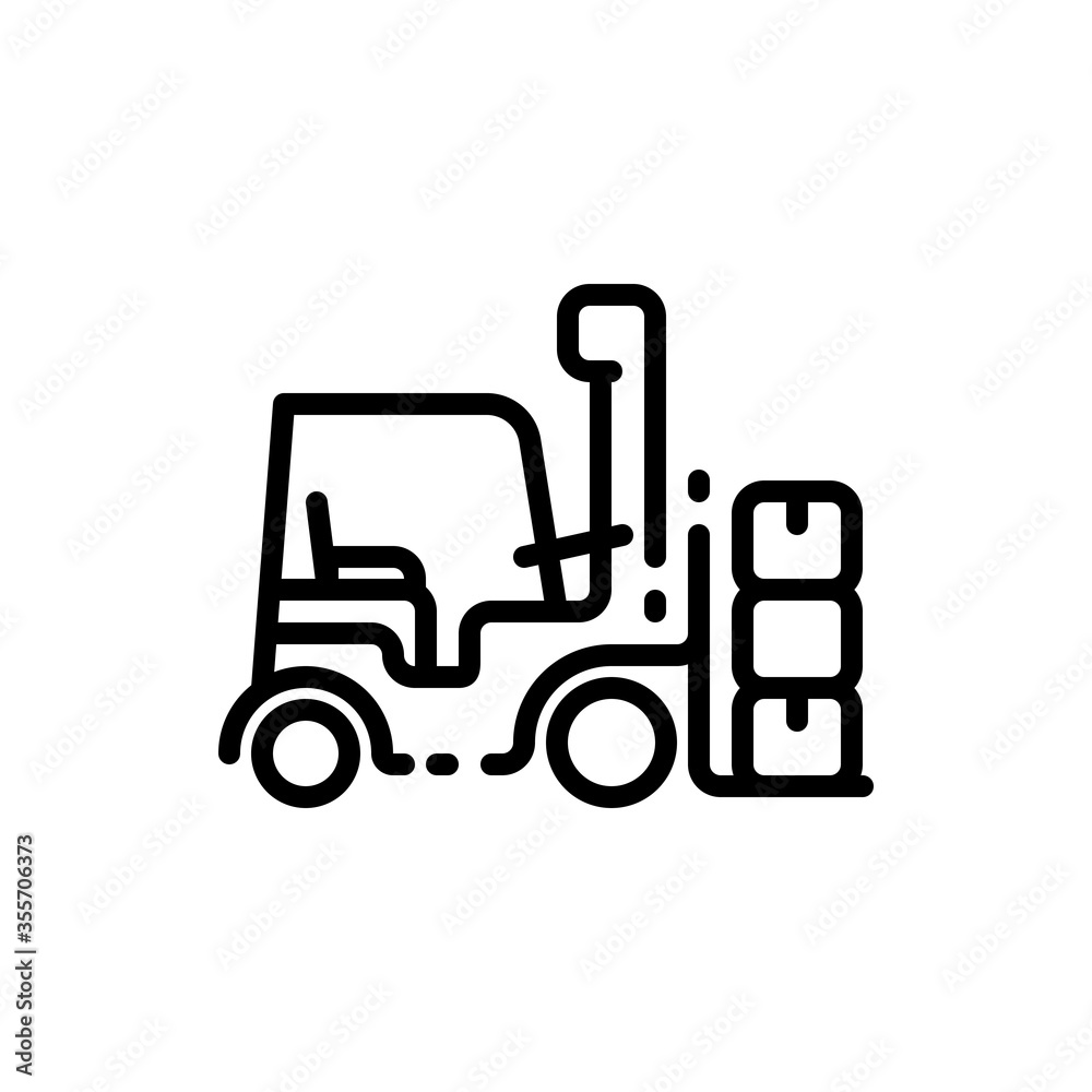 Forklift trucks outline icons. Vector illustration. Editable stroke. Isolated icon suitable for web, infographics, interface and apps. Forklift trucks outline icons. Vector illustration. Editable stroke. Isolated icon suitable for web, infographics, interface and apps.